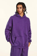 Vintage Relaxed Streetwear Hoodie - Royal Plum