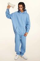 Vintage Relaxed Streetwear Hoodie - Smalt