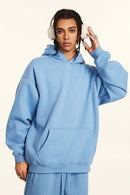 Vintage Relaxed Streetwear Hoodie - Smalt