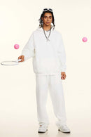 Vintage Relaxed Streetwear Hoodie - White