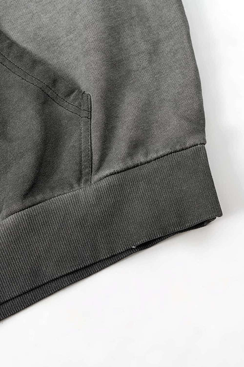 Heavyweight Vintage Graphic Hoodie - Dark Gray