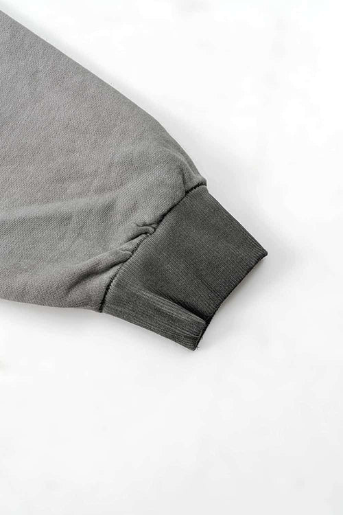 Heavyweight Vintage Graphic Hoodie - Dark Gray