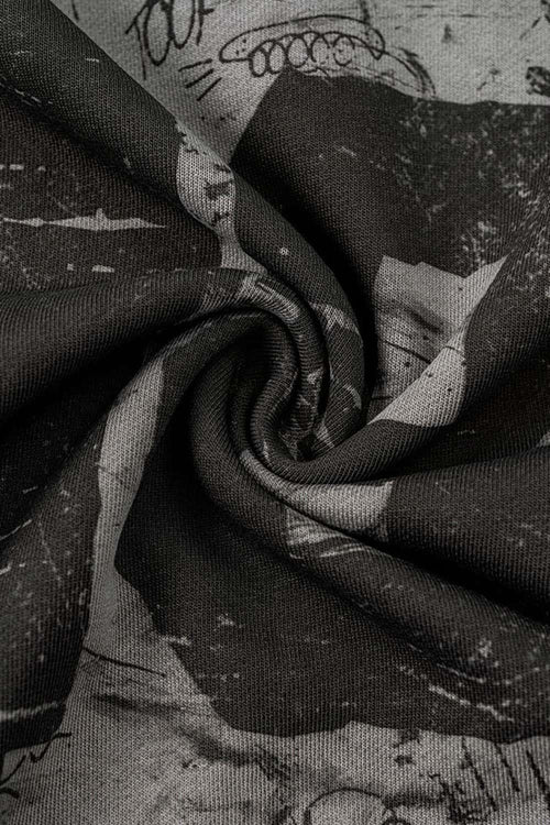 Heavyweight Vintage Graphic Hoodie - Dark Gray