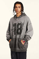 Heavyweight Vintage Graphic Hoodie - Dark Gray