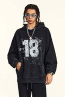 Heavyweight Vintage Graphic Hoodie - Vintage Black