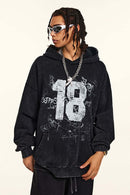 Heavyweight Vintage Graphic Hoodie - Vintage Black