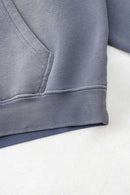 Graffiti Paint Graphic Fleece Hoodie - Blue