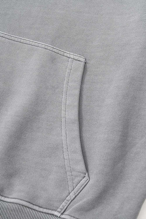 Heavyweight Vintage Washed Graphic Hoodie - Medium Gray