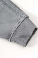 Heavyweight Vintage Washed Graphic Hoodie - Medium Gray