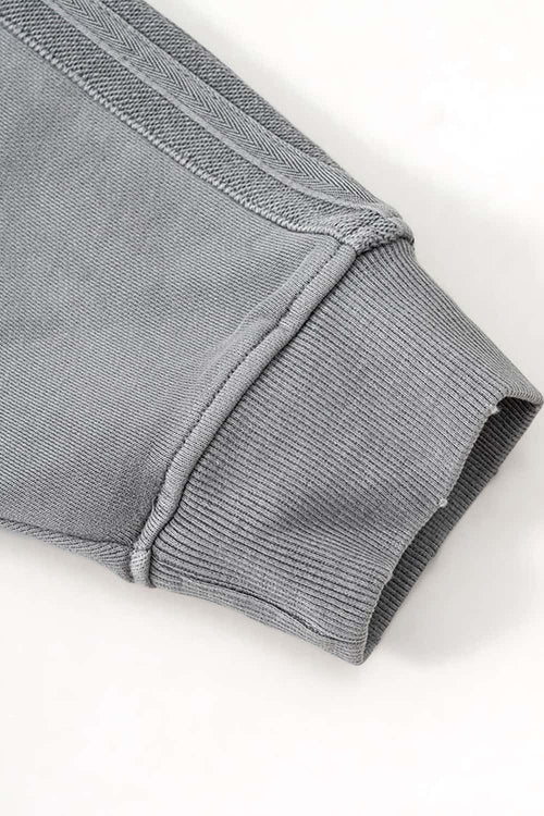 Heavyweight Vintage Washed Graphic Hoodie - Medium Gray