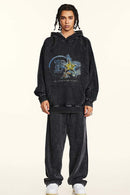 Heavyweight Washed Vintage Hoodie - Fried Snowflakes