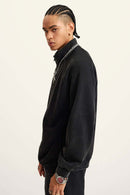 Heavyweight Vintage Washed Fleece Jacket - Black