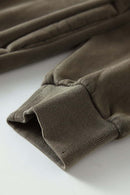 Heavyweight Vintage Washed Fleece Jacket - Coffee