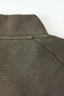 Heavyweight Vintage Washed Fleece Jacket - Coffee