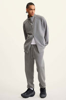 Heavyweight Vintage Washed Fleece Jacket - Medium Gray