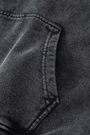 Heavy Washed Knit Hoodie - Fried Snowflakes