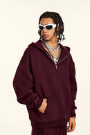Heavyweight Fleece Lined Zip Hoodie - Ancora