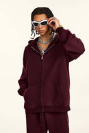 Heavyweight Fleece Lined Zip Hoodie - Ancora