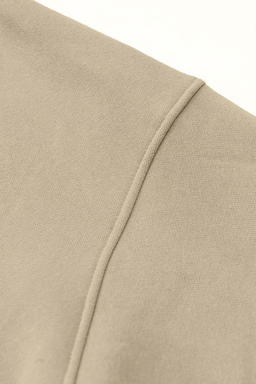 Heavyweight Fleece Lined Zip Hoodie - Sandy Dune