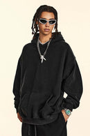 Heavyweight Vintage Wash Fleece Hoodie - Snowflake Wash