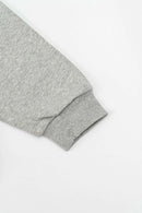 Graphic Crewneck Sweatshirt - Flower Gray