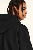 Heavyweight Safety Pin Graphic Hoodie - Black