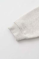 Grid Graphic Fleece Sweatshirt - Oat Gray