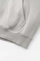 Heavyweight Abstract Wash Hoodie - Light Gray