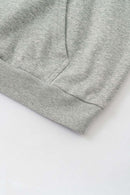 Floral Butterfly Graphic Hoodie - Flower Gray