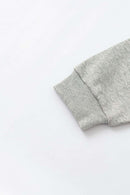 Floral Butterfly Graphic Hoodie - Flower Gray