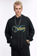 Premium Thermal Graphic Pullover Hoodie - Black