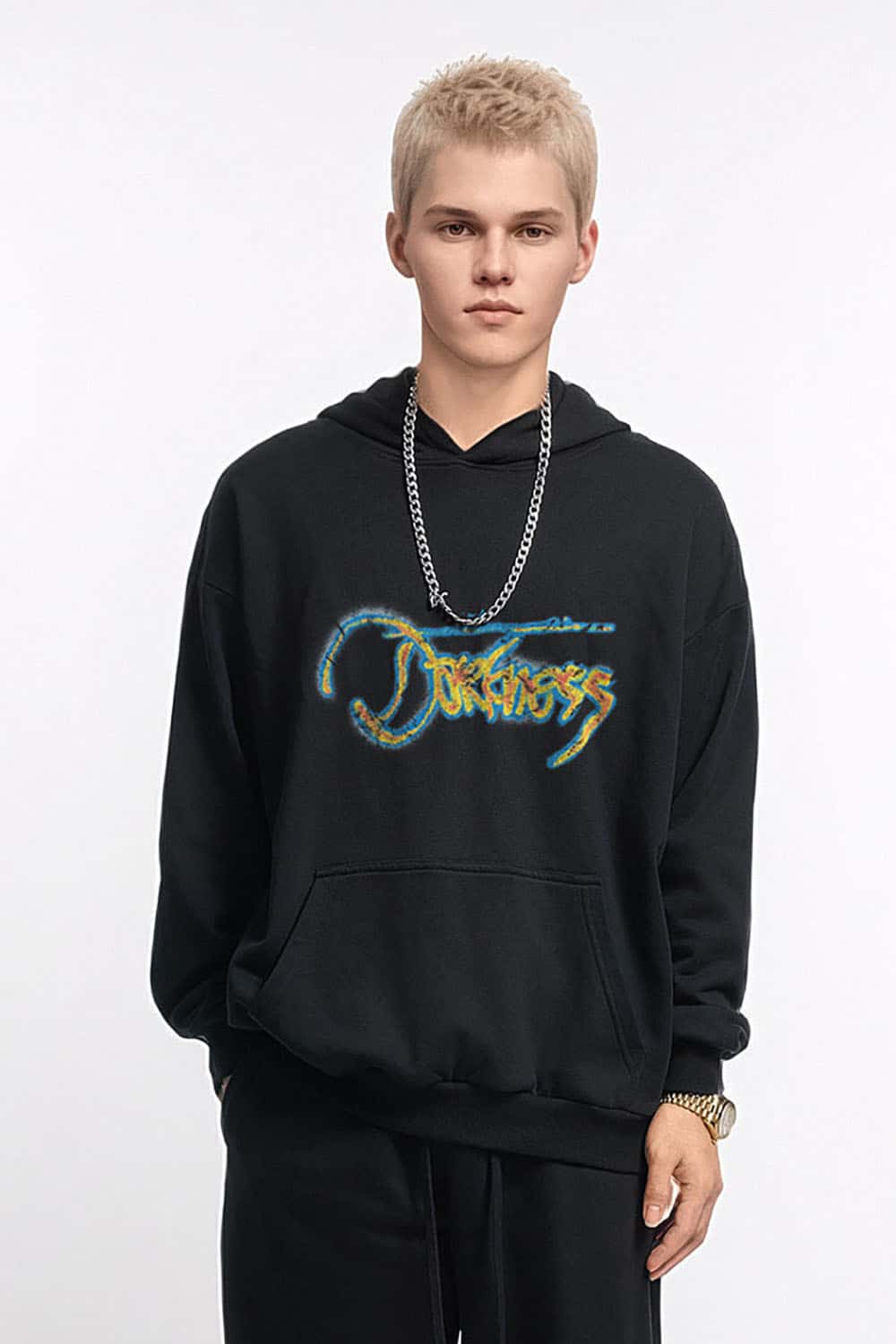 Heavyweight Thermographic Print Hooded Sweatshirt
