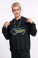 Premium Thermal Graphic Pullover Hoodie - Black