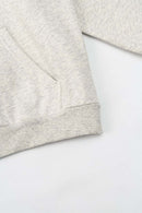 Premium Thermal Graphic Pullover Hoodie - Oat Gray