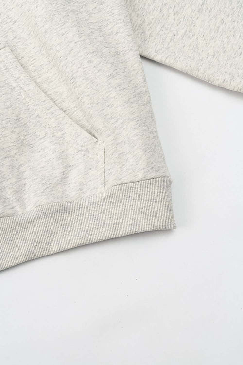 Premium Thermal Graphic Pullover Hoodie - Oat Gray