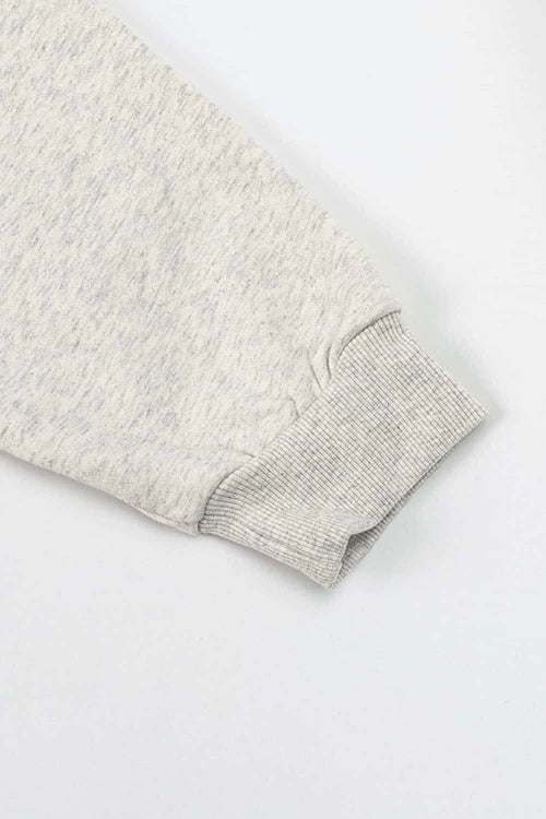 Premium Thermal Graphic Pullover Hoodie - Oat Gray