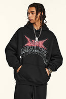 Heavyweight Gradient Graphic Hoodie - Black