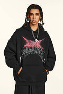 Heavyweight Gradient Graphic Hoodie - Black