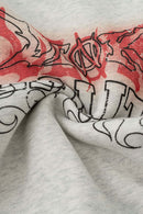 Heavyweight Gradient Graphic Hoodie - Oat Gray