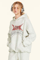 Heavyweight Gradient Graphic Hoodie - Oat Gray