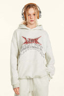 Heavyweight Gradient Graphic Hoodie - Oat Gray