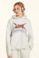 Heavyweight Gradient Graphic Hoodie - Oat Gray