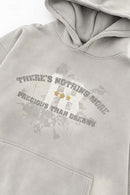 Gradient Typography Graphic Hoodie - Light Gray