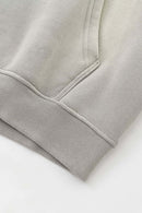 Gradient Typography Graphic Hoodie - Light Gray