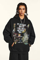 Halloween Graffiti Heavyweight Hoodie - Black