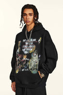 Halloween Graffiti Heavyweight Hoodie - Black