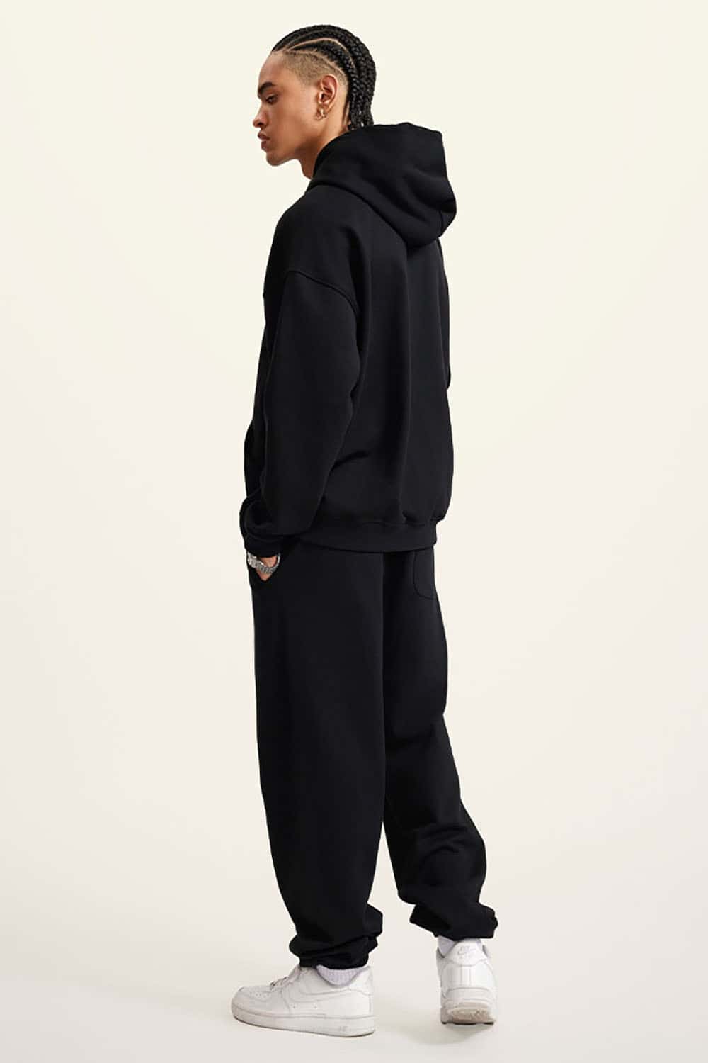Heavyweight Solid Color Fleece-Lined Hoodie