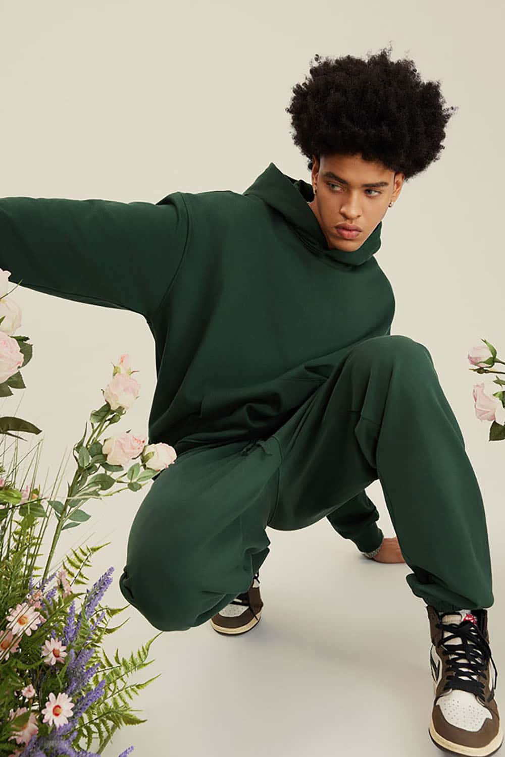 Heavyweight Solid Color Fleece-Lined Hoodie