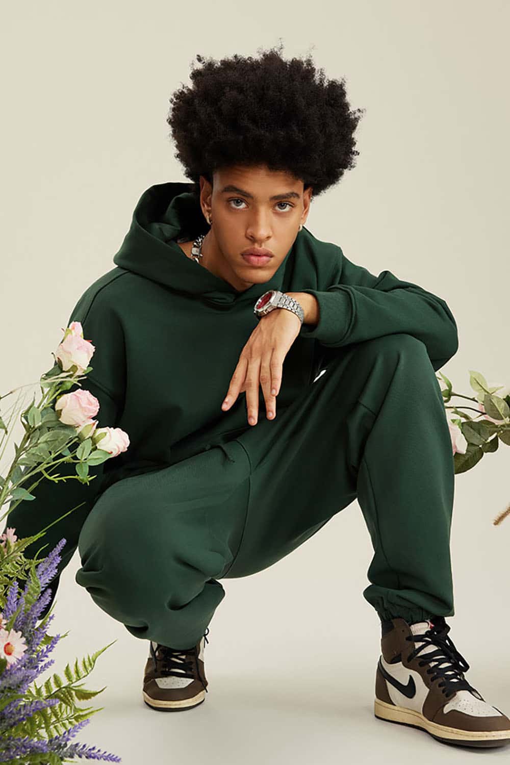 Heavyweight Solid Color Fleece-Lined Hoodie
