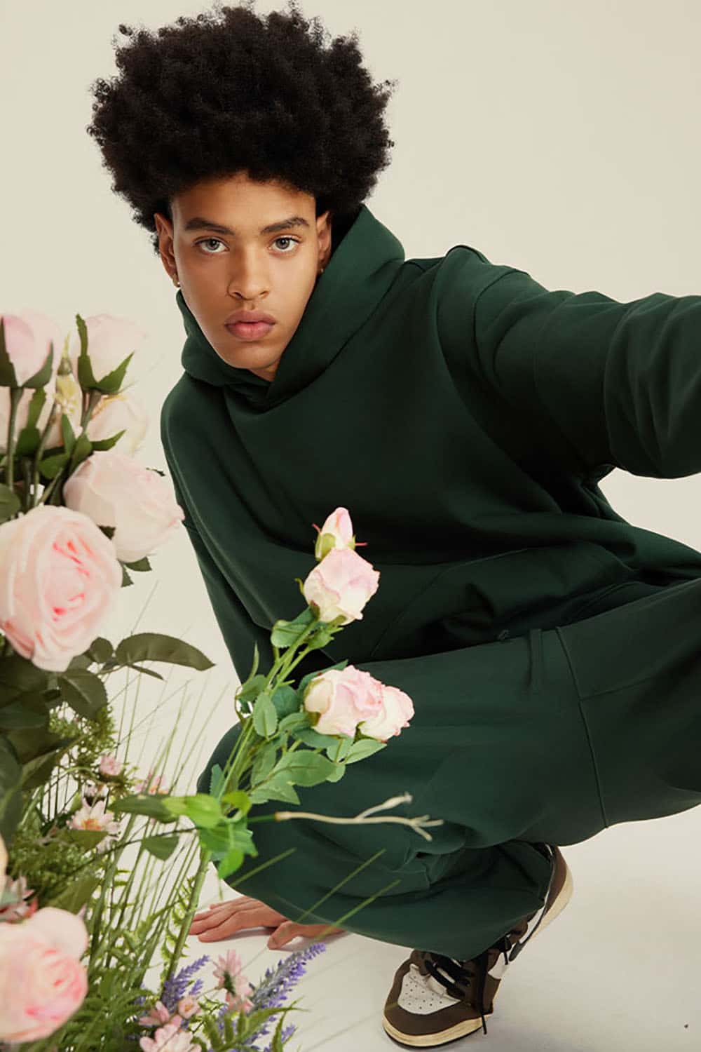 Heavyweight Solid Color Fleece-Lined Hoodie